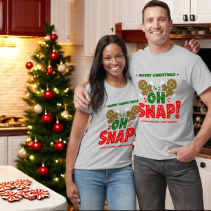 Grappige Gingerbread Man Cookie Kerstmis T-shirt