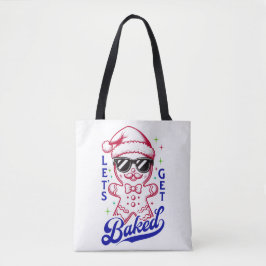 Grappige Gingerbread Man - Laten we gebakken worde Tote Bag