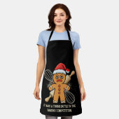 Grappige Gingerbread Man "Tough Battle Baking Schort (Gedragen)