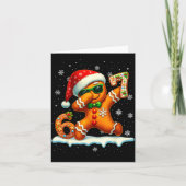 Grappige Gingerbread Zes Zeven 67 Ijs Drip Kerstmi Kaart (Voorkant)