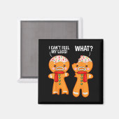 Grappige Gingerman Gingermannen Kerst X Magneet (Voorkant / Achterkant)