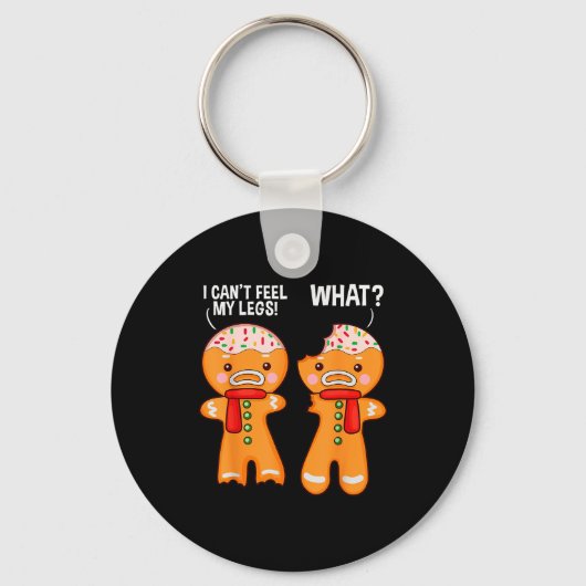 Grappige Gingerman Gingermannen Kerst X Sleutelhanger (Voorkant)