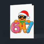 Grappige Gingersnap Zes Zeven 67 IJsdroppende Kers Kaart<br><div class="desc">Grappige Gingersnap Zes Zeven 67 IJsdroppende Kerstmis Jongens</div>