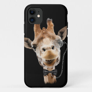 Grappige Giraf met Bowtie en Monocle Case-Mate iPhone Case