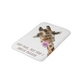 Grappige Giraffe badmat (Gekanteld)