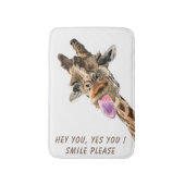 Grappige Giraffe badmat (Voorkant Verticaal)