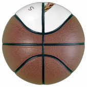 Grappige Giraffe Basketbal Glimlach - Aangepaste t (Rechts)