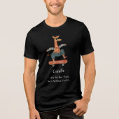 Grappige Giraffe Beste Uitzicht Zegt Niets T-Shirt (Voorkant)