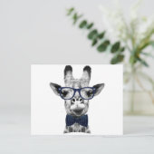 grappige Giraffe Briefkaart (Staand voorkant)