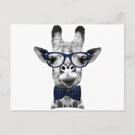 grappige Giraffe Briefkaart (Voorkant)