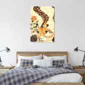 Grappige Giraffe Canvas Print (Insitu (Slaapkamer))