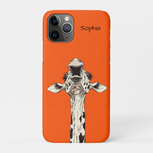 Grappige Giraffe Case-Mate iPhone Case (Achterkant)