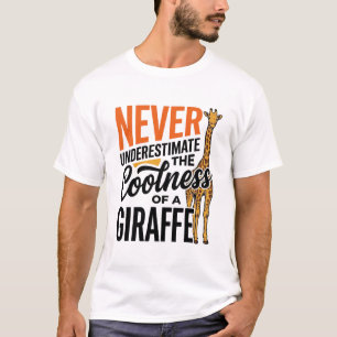 Grappige Giraffe Citaat Vintage Vector T-Shirt Ont