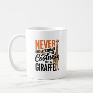 Grappige Giraffe Citaat Vintage Vector T-Shirt Ont Koffiemok
