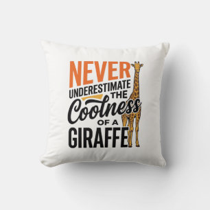 Grappige Giraffe Citaat Vintage Vector T-Shirt Ont Kussen