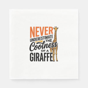Grappige Giraffe Citaat Vintage Vector T-Shirt Ont Servet