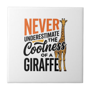 Grappige Giraffe Citaat Vintage Vector T-Shirt Ont Tegeltje