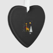 Grappige Giraffe De Meest Wonderevolle Tijd Kerstm Ornament (voorkant)