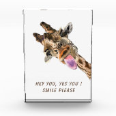 Grappige Giraffe Desk Accessoires Fotoblokken (Voorkant)