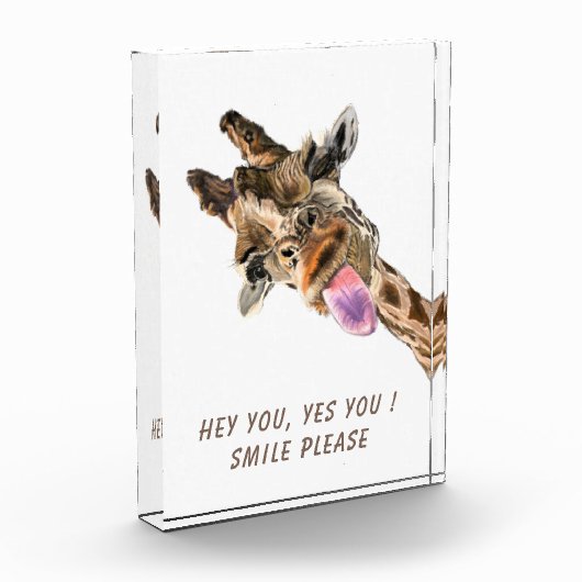 Grappige Giraffe Desk Accessoires Fotoblokken (Links)