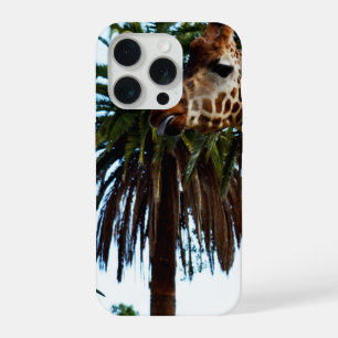 Grappige Giraffe Die Een Framboos Geef, iPhone 15 Pro Case