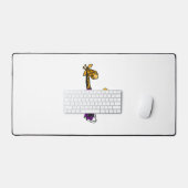 Grappige Giraffe die Pickleball speelt Bureaumat (Keyboard & Muis)