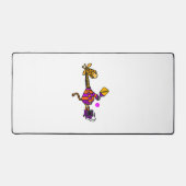 Grappige Giraffe die Pickleball speelt Bureaumat (Voorkant)