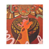 Grappige Giraffe: een caleidoscopische Afrikaanse  Notitieblok (Voorkant)