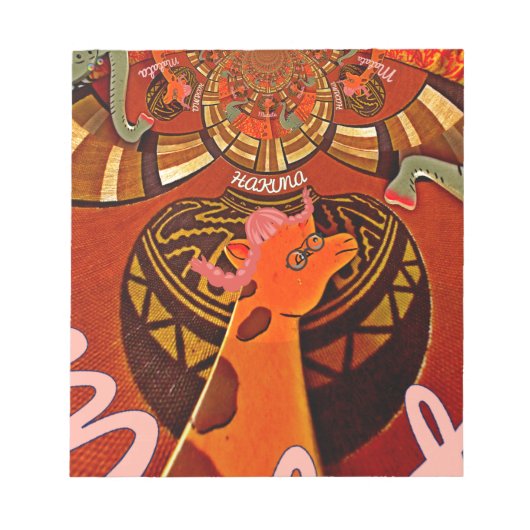 Grappige Giraffe: een caleidoscopische Afrikaanse  Notitieblok (Voorkant)