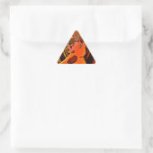Grappige Giraffe: een caleidoscopische Afrikaanse Sticker (Tas)