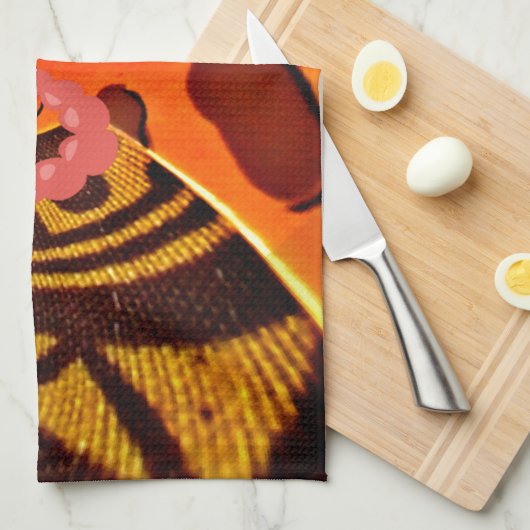 Grappige Giraffe: een caleidoscopische Afrikaanse  Theedoek (Quarter Fold)