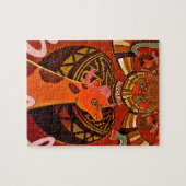 Grappige Giraffe: Een Kaleidoscopische Afrikaanse Legpuzzel (Horizontaal)