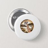 Grappige Giraffe Familie Zonnebrillen Zoo Afrika Ronde Button 5,7 Cm (Voorkant /achterkant)