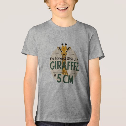 Grappige Giraffe Feit T-shirt (Voorkant)