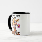 Grappige Giraffe Humor Dierenliefhebber Cadeau Mok (Voorkant links)
