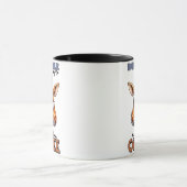 Grappige Giraffe Illustratie voor Giraffe Liefhebb Mok (Midden)