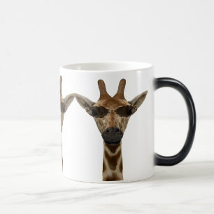 Grappige Giraffe incognito met Trendy Zonnebril Magische Mok