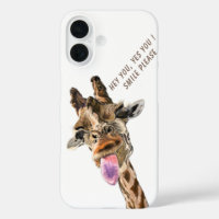 Grappige Giraffe iPhone Case - Aangepaste tekst
