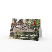 Grappige Giraffe, klaar voor uw kus van