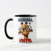 Grappige Giraffe Koffiemok Cute Giraffe Liefhebber Mok (Links)