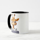 Grappige Giraffe Koffiemok Grappig Dieren Cadeau Mok (Voorkant links)