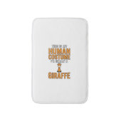Grappige Giraffe Kostuum Vector T-shirt Ontwerp_1 Badmat (Voorkant Verticaal)