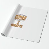 Grappige Giraffe Kostuum Vector T-shirt Ontwerp_1 Cadeaupapier (Uitgerold)