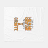 Grappige Giraffe Kostuum Vector T-shirt Ontwerp_1 Fleece Deken (Voorkant (Horizontaal))
