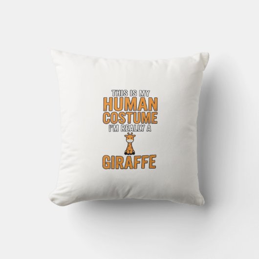 Grappige Giraffe Kostuum Vector T-shirt Ontwerp_1 Kussen (Voorkant)