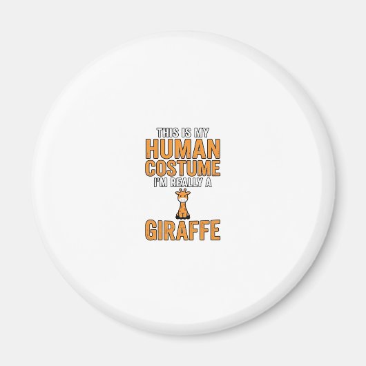 Grappige Giraffe Kostuum Vector T-shirt Ontwerp_1 Magneet (Voorkant)