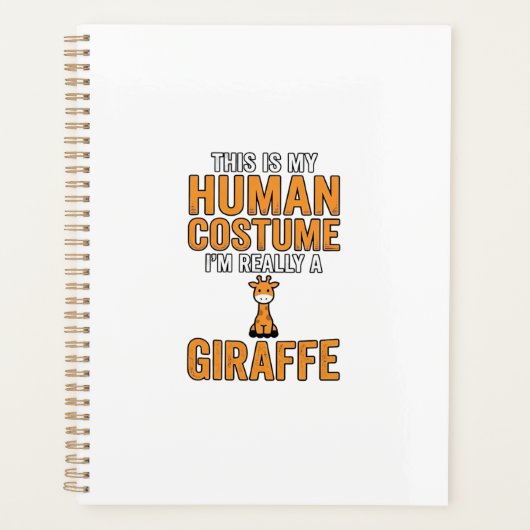 Grappige Giraffe Kostuum Vector T-shirt Ontwerp_1 Planner (Voorkant)