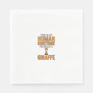 Grappige Giraffe Kostuum Vector T-shirt Ontwerp_1 Servet