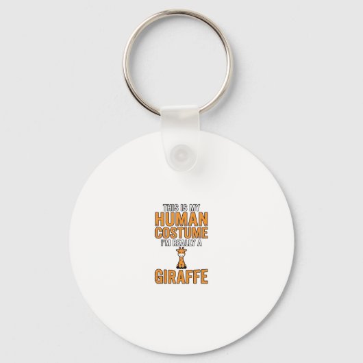 Grappige Giraffe Kostuum Vector T-shirt Ontwerp_1 Sleutelhanger (Voorkant)