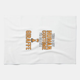 Grappige Giraffe Kostuum Vector T-shirt Ontwerp_1 Theedoek